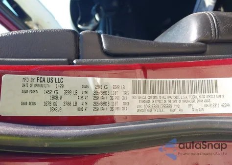 2020 Jeep Grand Cherokee Limited 4X2 from USA, damaged, VIN 1C4RJEBG9LC265689